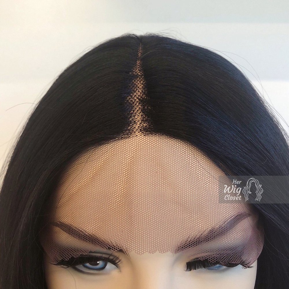 26" Ombre Ash Blonde Long Wig W/ Dark Roots| Chloe - Picture 4 of 9